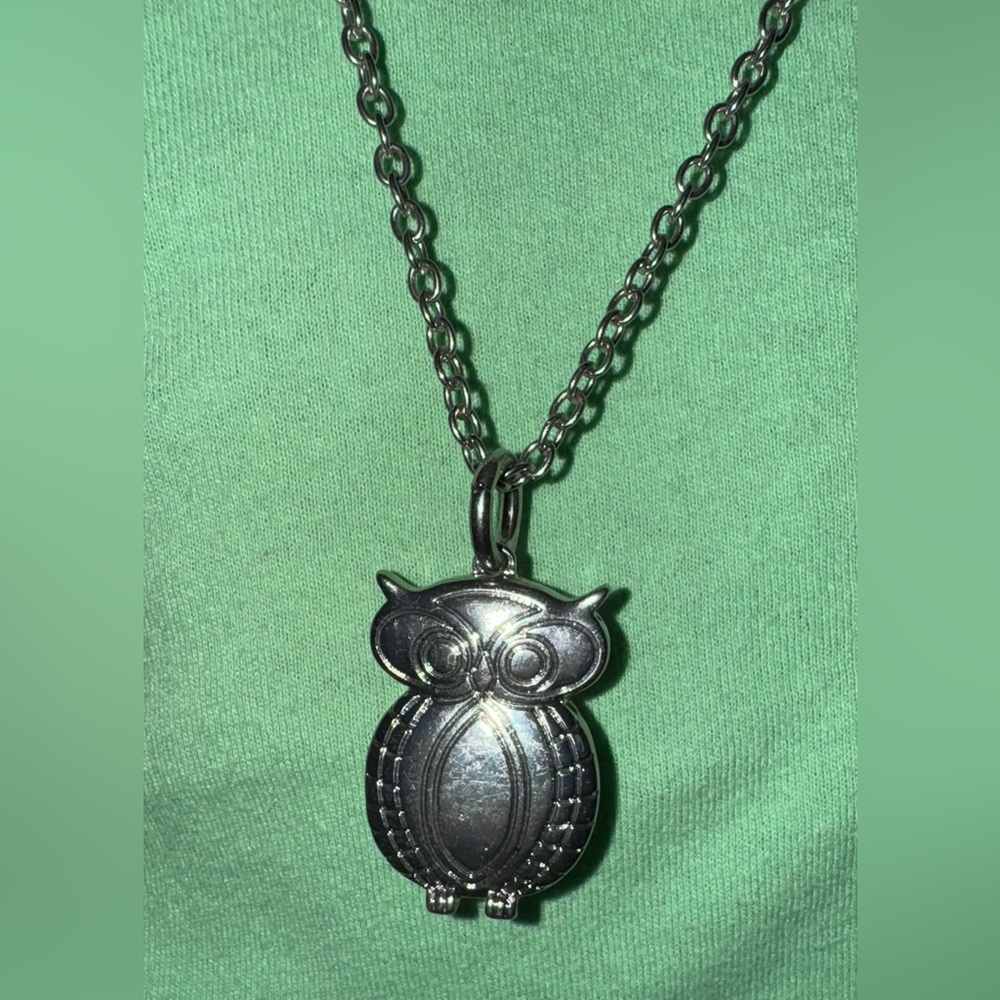 Silver Owl Necklace